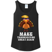 Make Thanksgiving Great Again Trump Holiday Turkey 2024 Ladies Essential Tank