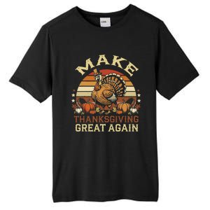 Make Thanksgiving Great Again Dabbing Turkey Trump American Tall Fusion ChromaSoft Performance T-Shirt