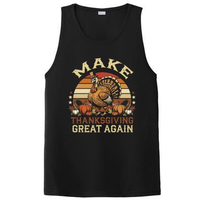 Make Thanksgiving Great Again Dabbing Turkey Trump American PosiCharge Competitor Tank