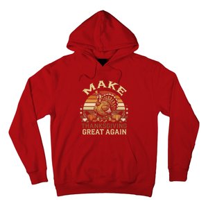 Make Thanksgiving Great Again Dabbing Turkey Trump American Hoodie