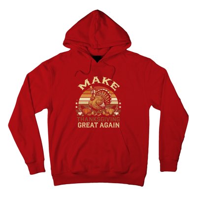 Make Thanksgiving Great Again Dabbing Turkey Trump American Hoodie