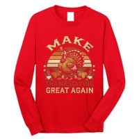 Make Thanksgiving Great Again Dabbing Turkey Trump American Long Sleeve Shirt