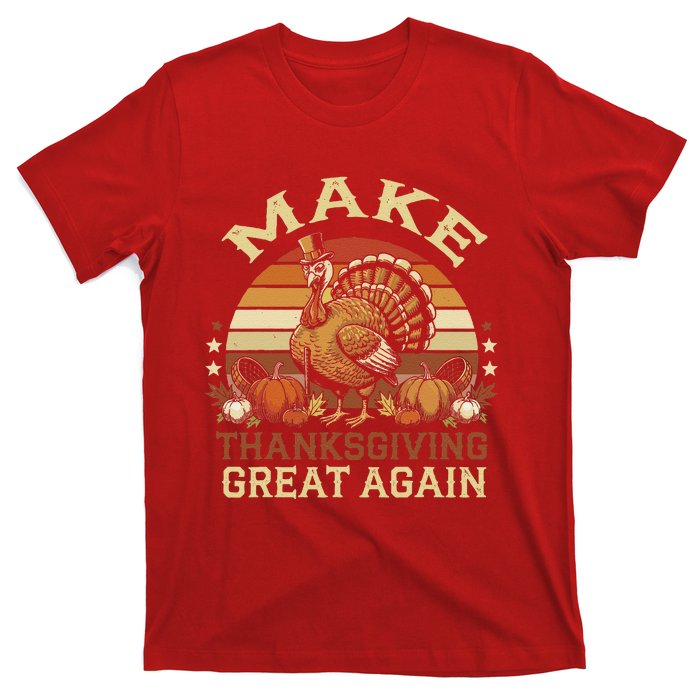 Make Thanksgiving Great Again Dabbing Turkey Trump American T-Shirt