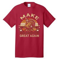 Make Thanksgiving Great Again Dabbing Turkey Trump American Tall T-Shirt