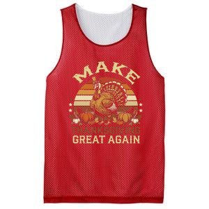 Make Thanksgiving Great Again Dabbing Turkey Trump American Mesh Reversible Basketball Jersey Tank