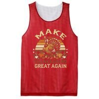 Make Thanksgiving Great Again Dabbing Turkey Trump American Mesh Reversible Basketball Jersey Tank