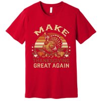 Make Thanksgiving Great Again Dabbing Turkey Trump American Premium T-Shirt