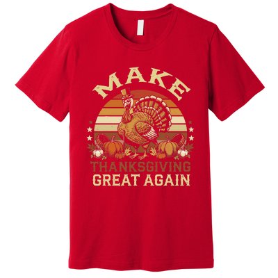 Make Thanksgiving Great Again Dabbing Turkey Trump American Premium T-Shirt