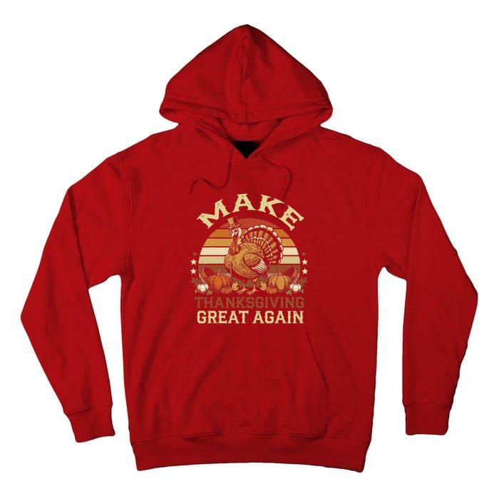 Make Thanksgiving Great Again Dabbing Turkey Trump American Tall Hoodie