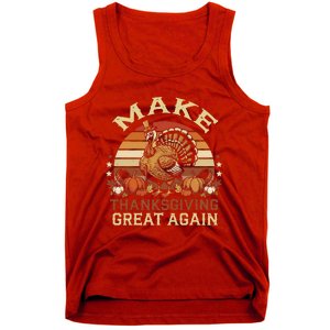 Make Thanksgiving Great Again Dabbing Turkey Trump American Tank Top