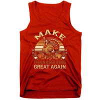 Make Thanksgiving Great Again Dabbing Turkey Trump American Tank Top