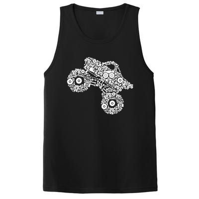 Monster Truck Girls Women Gift PosiCharge Competitor Tank