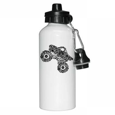 Monster Truck Girls Women Gift Aluminum Water Bottle