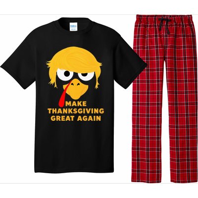 Make Thanksgivings Great Again Trump Turkey 2024 Pajama Set