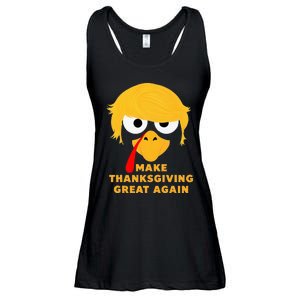 Make Thanksgivings Great Again Trump Turkey 2024 Ladies Essential Flowy Tank