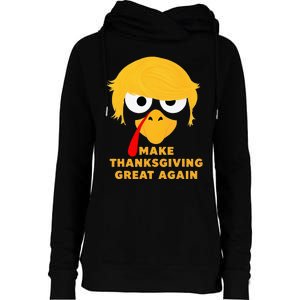 Make Thanksgivings Great Again Trump Turkey 2024 Womens Funnel Neck Pullover Hood