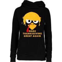 Make Thanksgivings Great Again Trump Turkey 2024 Womens Funnel Neck Pullover Hood