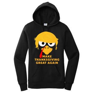 Make Thanksgivings Great Again Trump Turkey 2024 Women's Pullover Hoodie