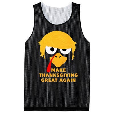 Make Thanksgivings Great Again Trump Turkey 2024 Mesh Reversible Basketball Jersey Tank