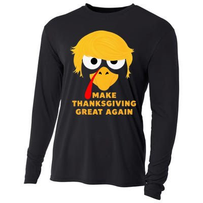 Make Thanksgivings Great Again Trump Turkey 2024 Cooling Performance Long Sleeve Crew