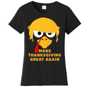 Make Thanksgivings Great Again Trump Turkey 2024 Women's T-Shirt