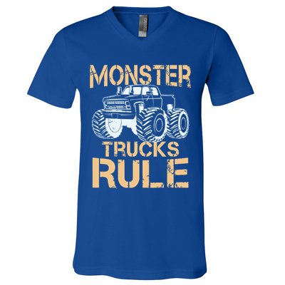 Monster Truck Gift V-Neck T-Shirt
