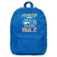 Monster Truck Gift 16 in Basic Backpack