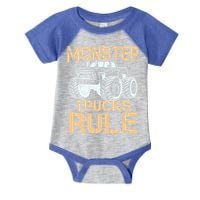 Monster Truck Gift Infant Baby Jersey Bodysuit