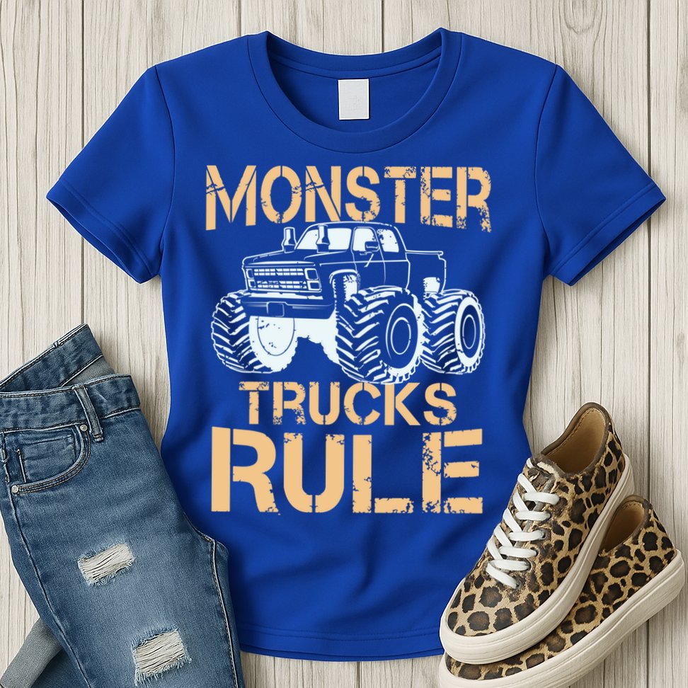 Monster Truck Gift Womens T-Shirt