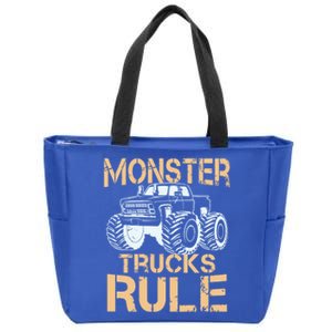 Monster Truck Gift Zip Tote Bag