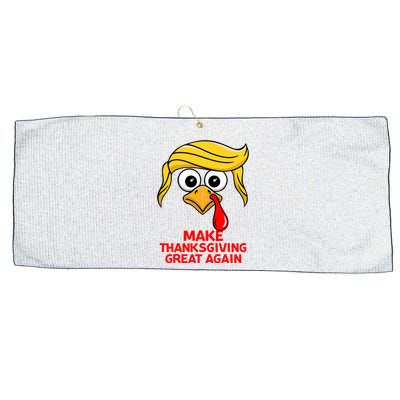 Make Thanksgiving Great Again Trump Large Microfiber Waffle Golf Towel