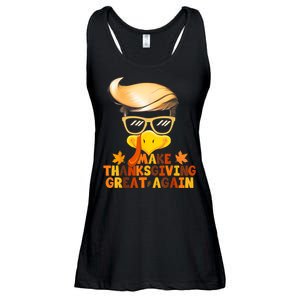 Make Thanksgiving Great Again Trump Turkey Funny 2024 Ladies Essential Flowy Tank