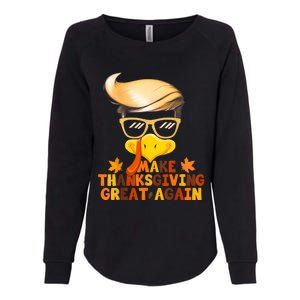 Make Thanksgiving Great Again Trump Turkey Funny 2024 Womens California Wash Sweatshirt