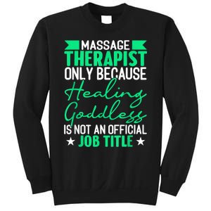 Massage Therapist Gag For Muscle Whisperer Therapy Masseuse Sweatshirt