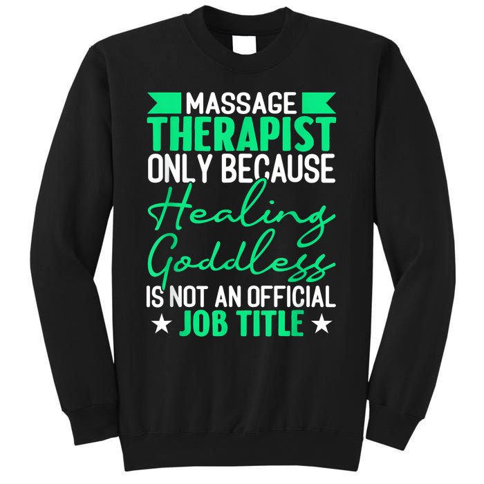 Massage Therapist Gag For Muscle Whisperer Therapy Masseuse Sweatshirt