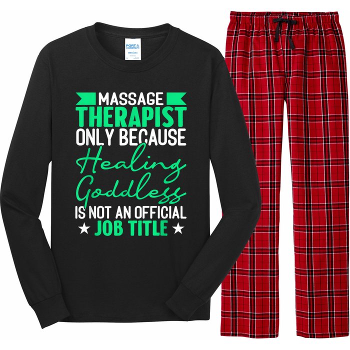 Massage Therapist Gag For Muscle Whisperer Therapy Masseuse Long Sleeve Pajama Set