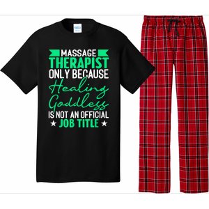 Massage Therapist Gag For Muscle Whisperer Therapy Masseuse Pajama Set