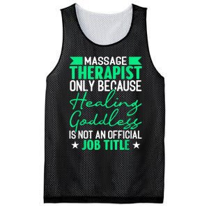 Massage Therapist Gag For Muscle Whisperer Therapy Masseuse Mesh Reversible Basketball Jersey Tank