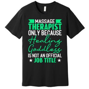 Massage Therapist Gag For Muscle Whisperer Therapy Masseuse Premium T-Shirt