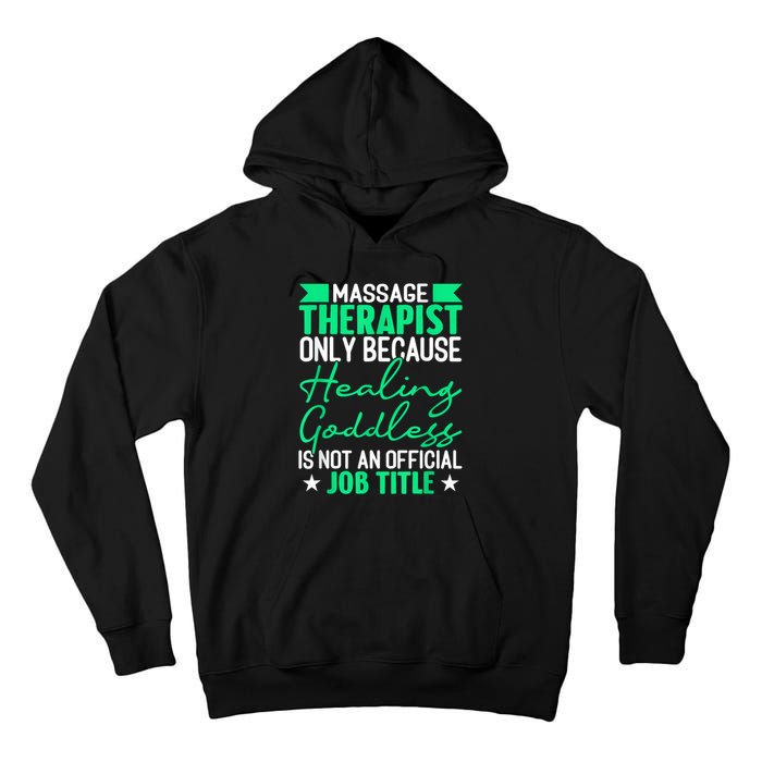 Massage Therapist Gag For Muscle Whisperer Therapy Masseuse Tall Hoodie