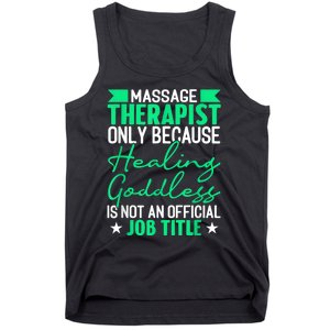 Massage Therapist Gag For Muscle Whisperer Therapy Masseuse Tank Top