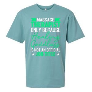 Massage Therapist Gag For Muscle Whisperer Therapy Masseuse Sueded Cloud Jersey T-Shirt