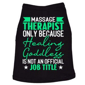 Massage Therapist Gag For Muscle Whisperer Therapy Masseuse Doggie Tank