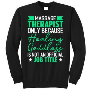 Massage Therapist Gag For Muscle Whisperer Therapy Masseuse Sweatshirt