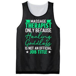 Massage Therapist Gag For Muscle Whisperer Therapy Masseuse Mesh Reversible Basketball Jersey Tank