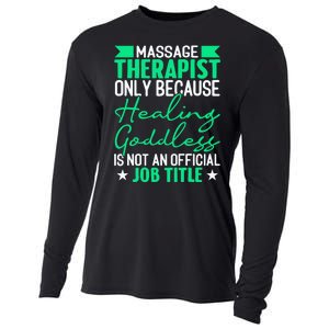 Massage Therapist Gag For Muscle Whisperer Therapy Masseuse Cooling Performance Long Sleeve Crew