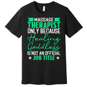 Massage Therapist Gag For Muscle Whisperer Therapy Masseuse Premium T-Shirt