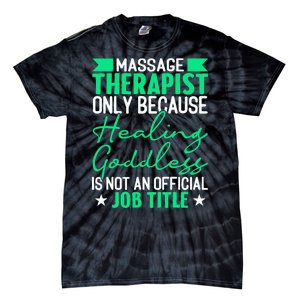 Massage Therapist Gag For Muscle Whisperer Therapy Masseuse Tie-Dye T-Shirt