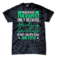 Massage Therapist Gag For Muscle Whisperer Therapy Masseuse Tie-Dye T-Shirt