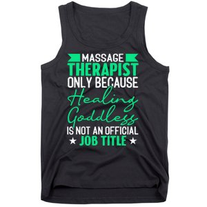 Massage Therapist Gag For Muscle Whisperer Therapy Masseuse Tank Top